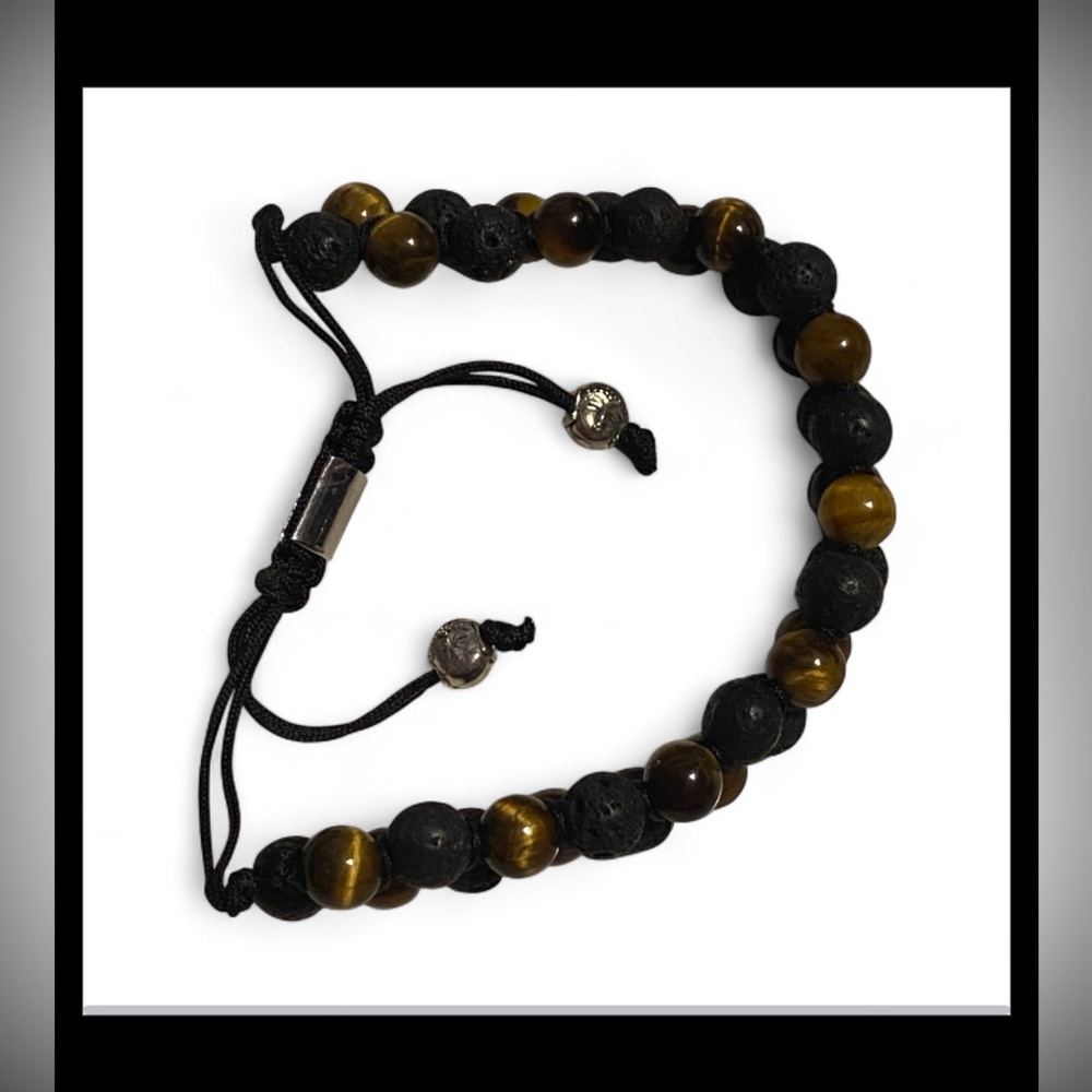 Men’s Bead Stone Protection Bracelet #6266